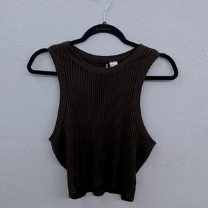 h&m ribbed crop top